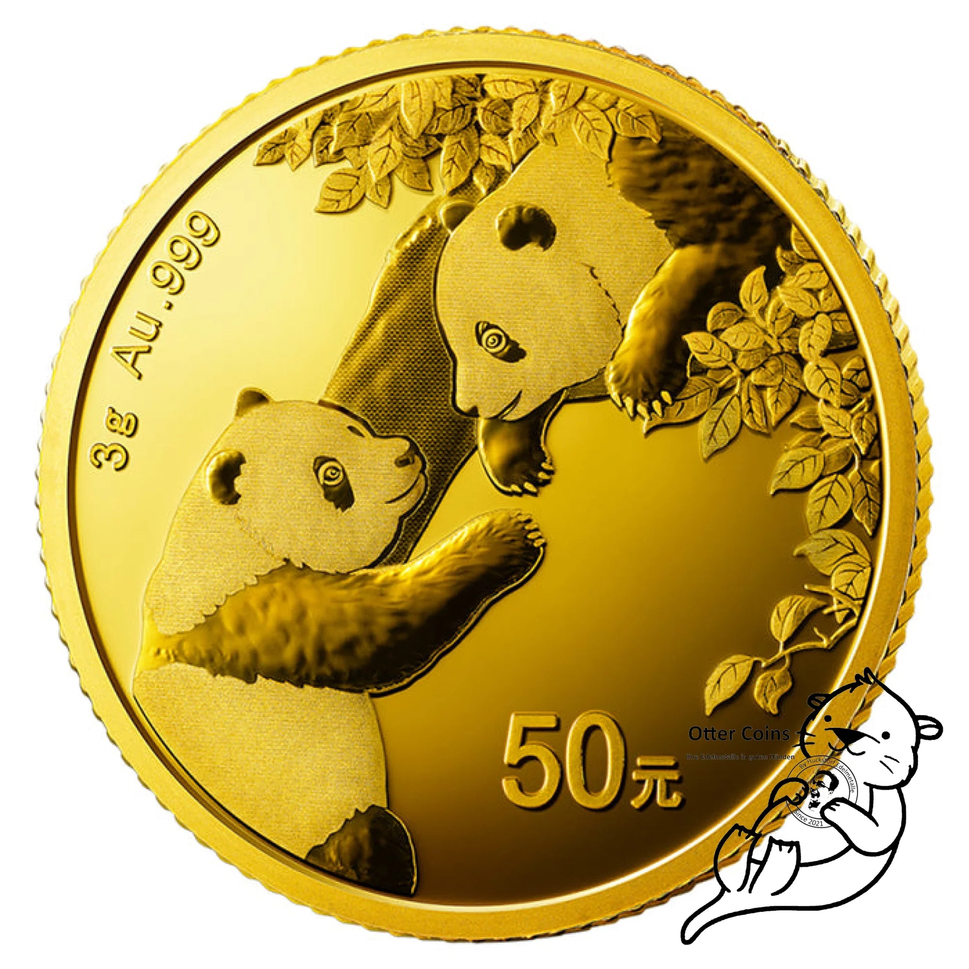 China Panda 3 Gramm Goldmünze 2023**