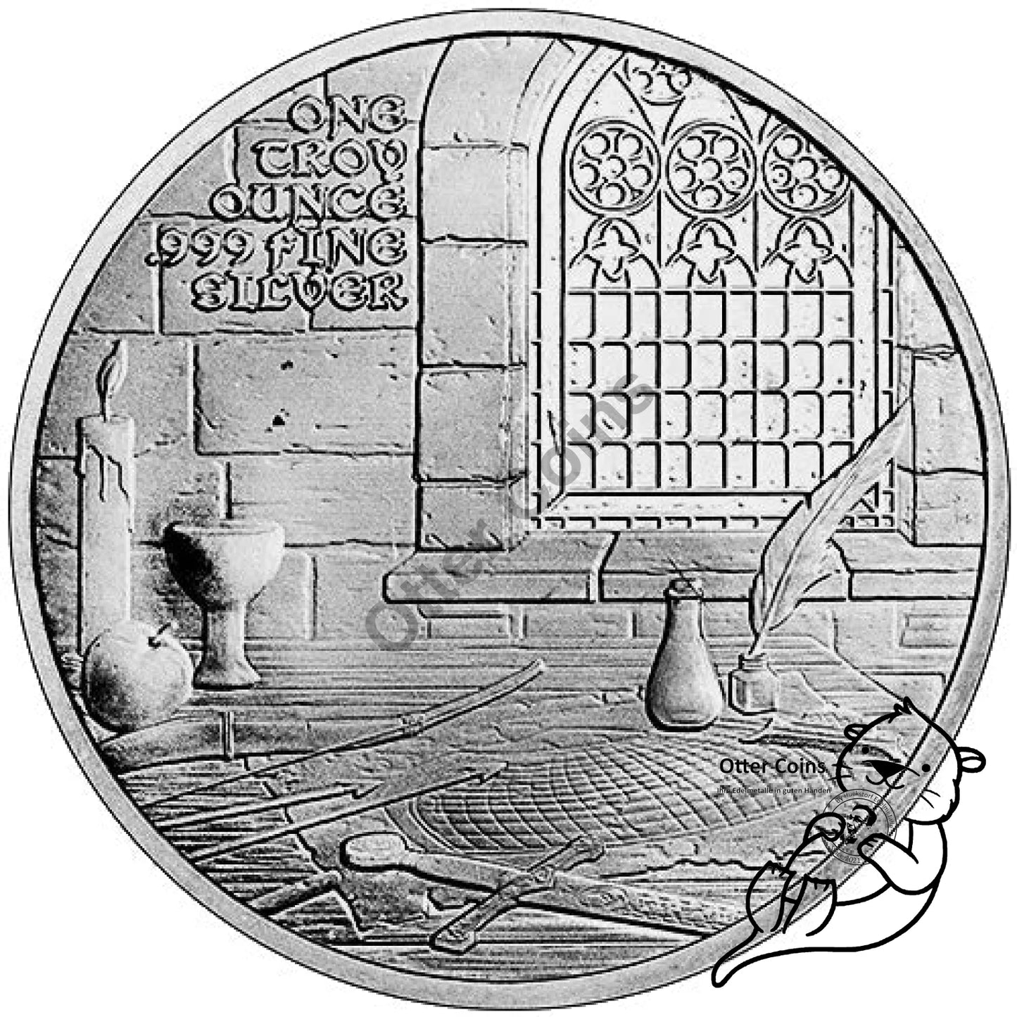 Silbermünze Silver Towne ``Medieval Legends Pied Piper