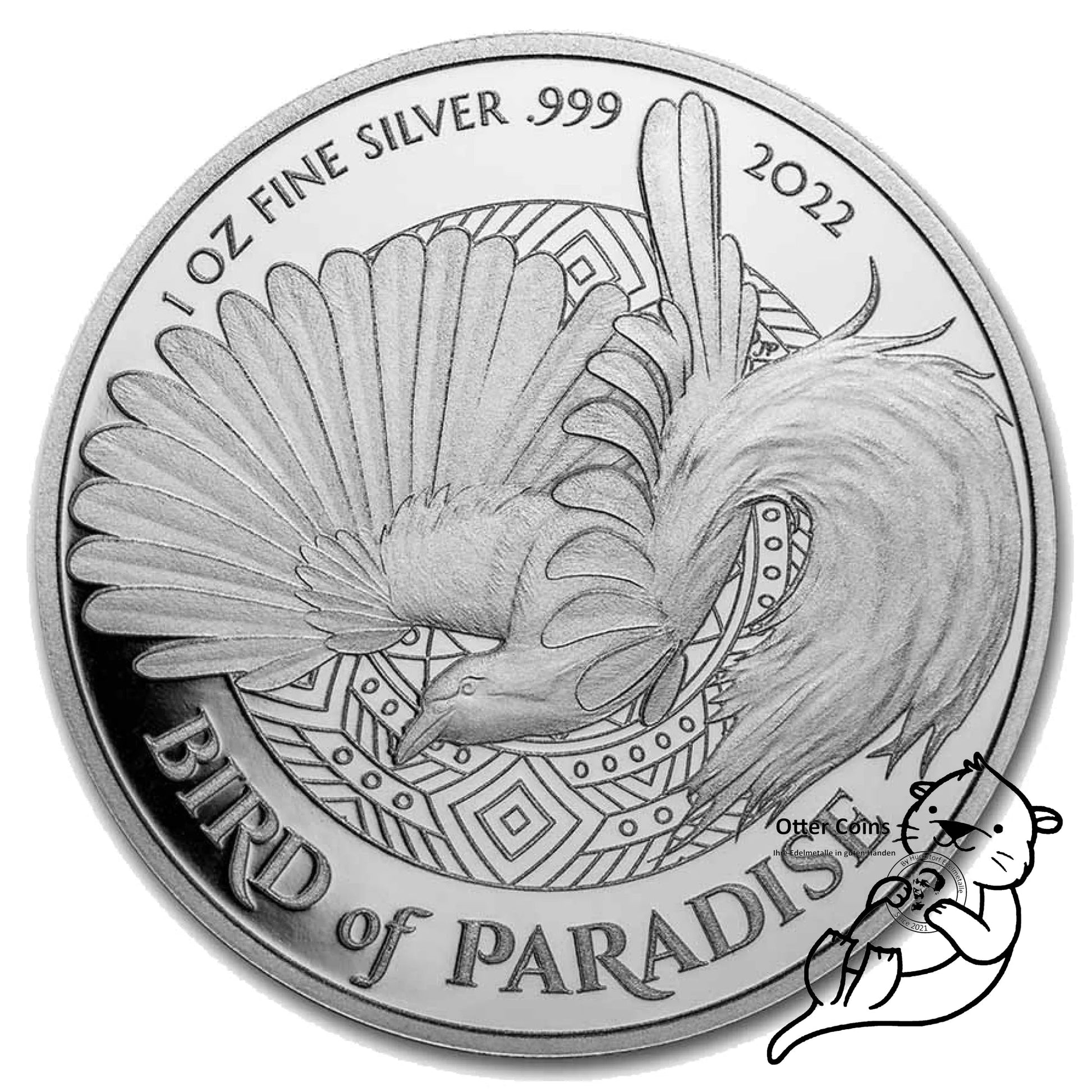 Bird of Paradise Papua Neuguinea 2022 1oz Silbermünze 2022*