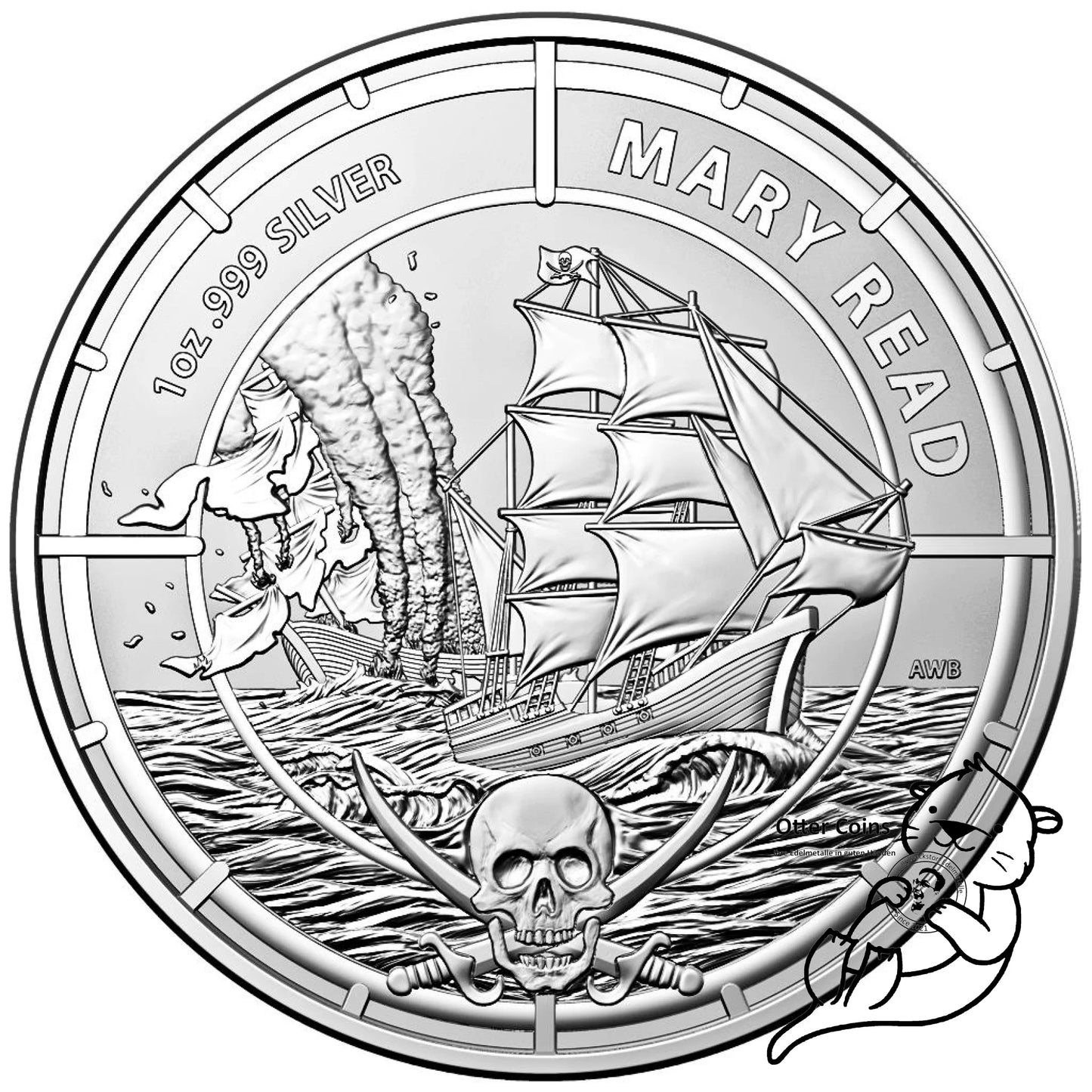 Pirate Queens (3.) Mary Read 1 oz Silber*