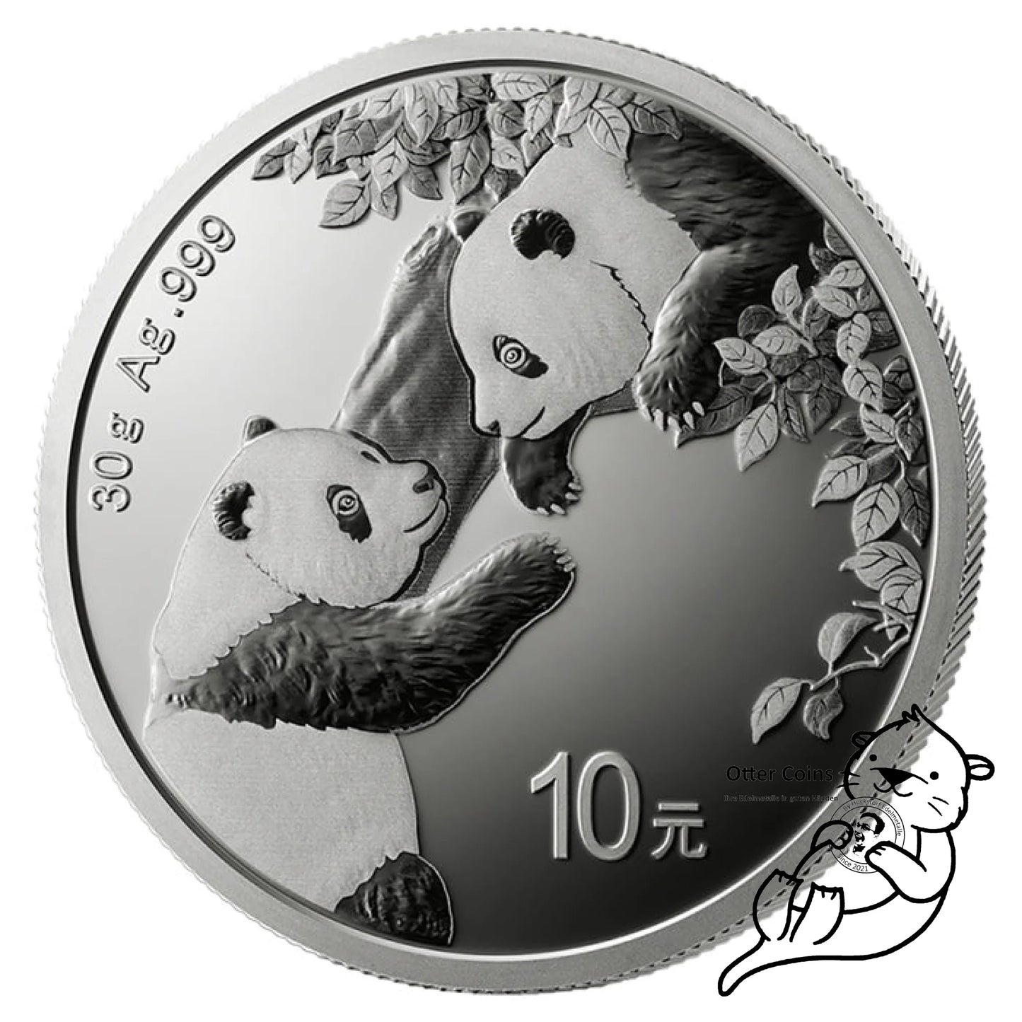 China Panda 30 Gramm Silbermünze 2023