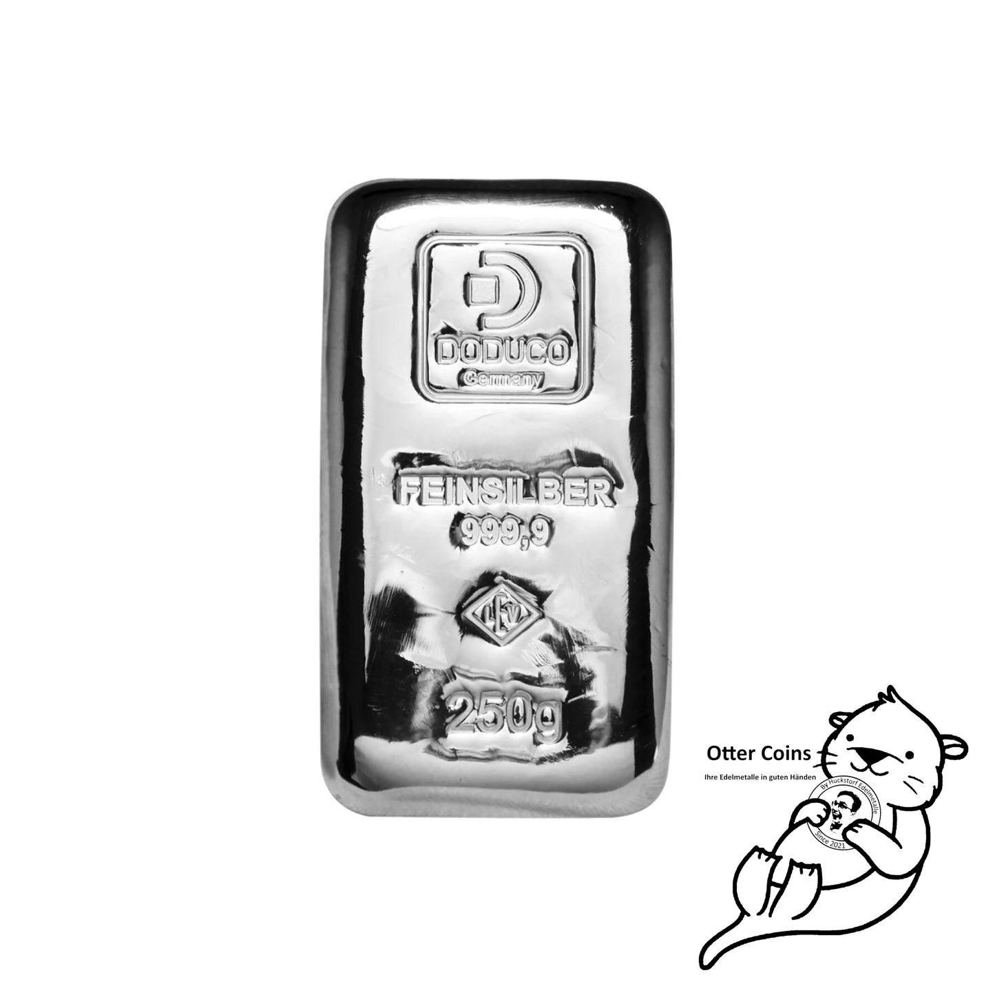 Silberbarren LEV ’Doduco’ - 250 g.9999 gegossen feinmattiert