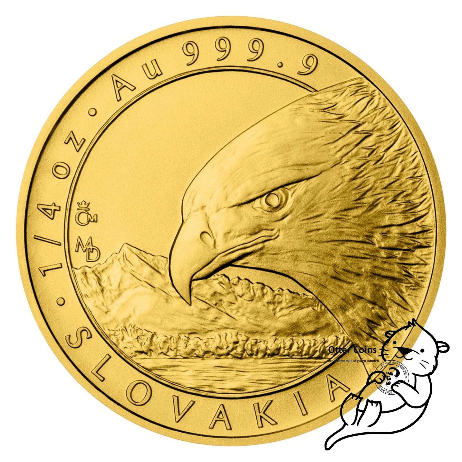 Slovakia Eagle 1/25 Oz Goldmünze 2022