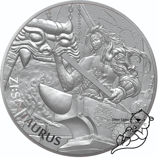 Taurus 1 Oz Silbermünze 2021