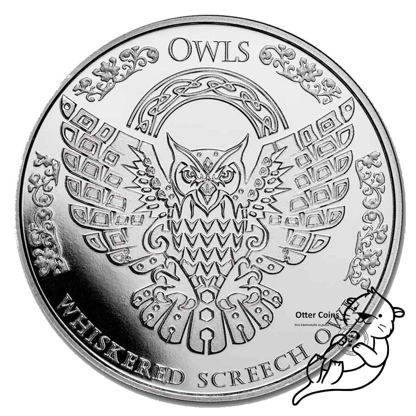 Tokelau Whiskered Screech Owl 1 Oz Silbermünze 2022*