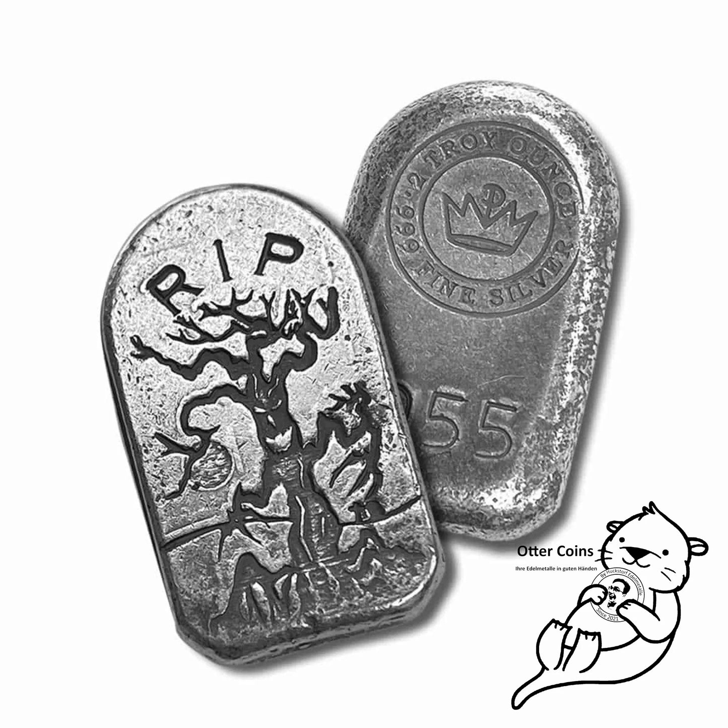 Limited Edition Haunted Tree Tombstone Bar Silberbarren