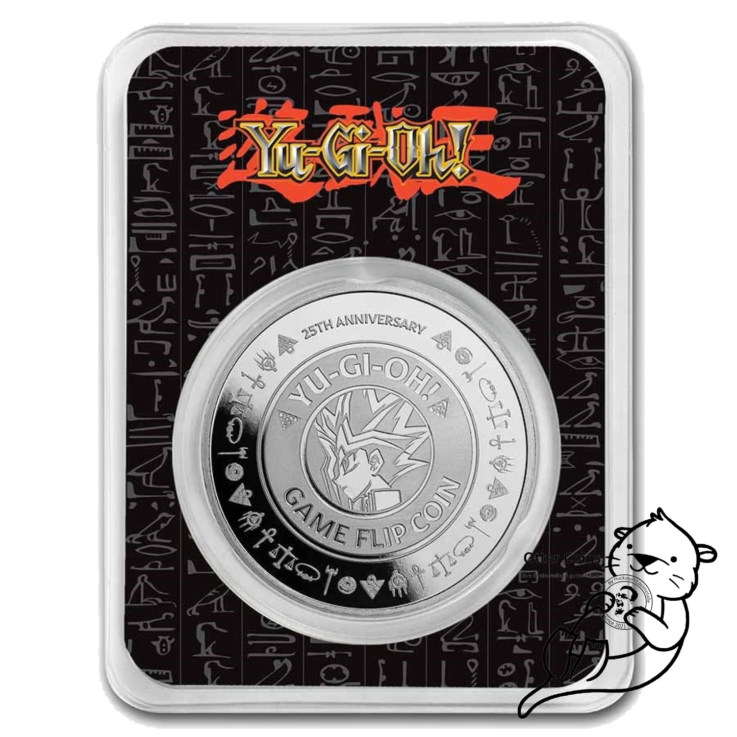 Niue Yu-Gi-Oh! Game Flip Coin 25th Anniversay Coincard 1 Oz