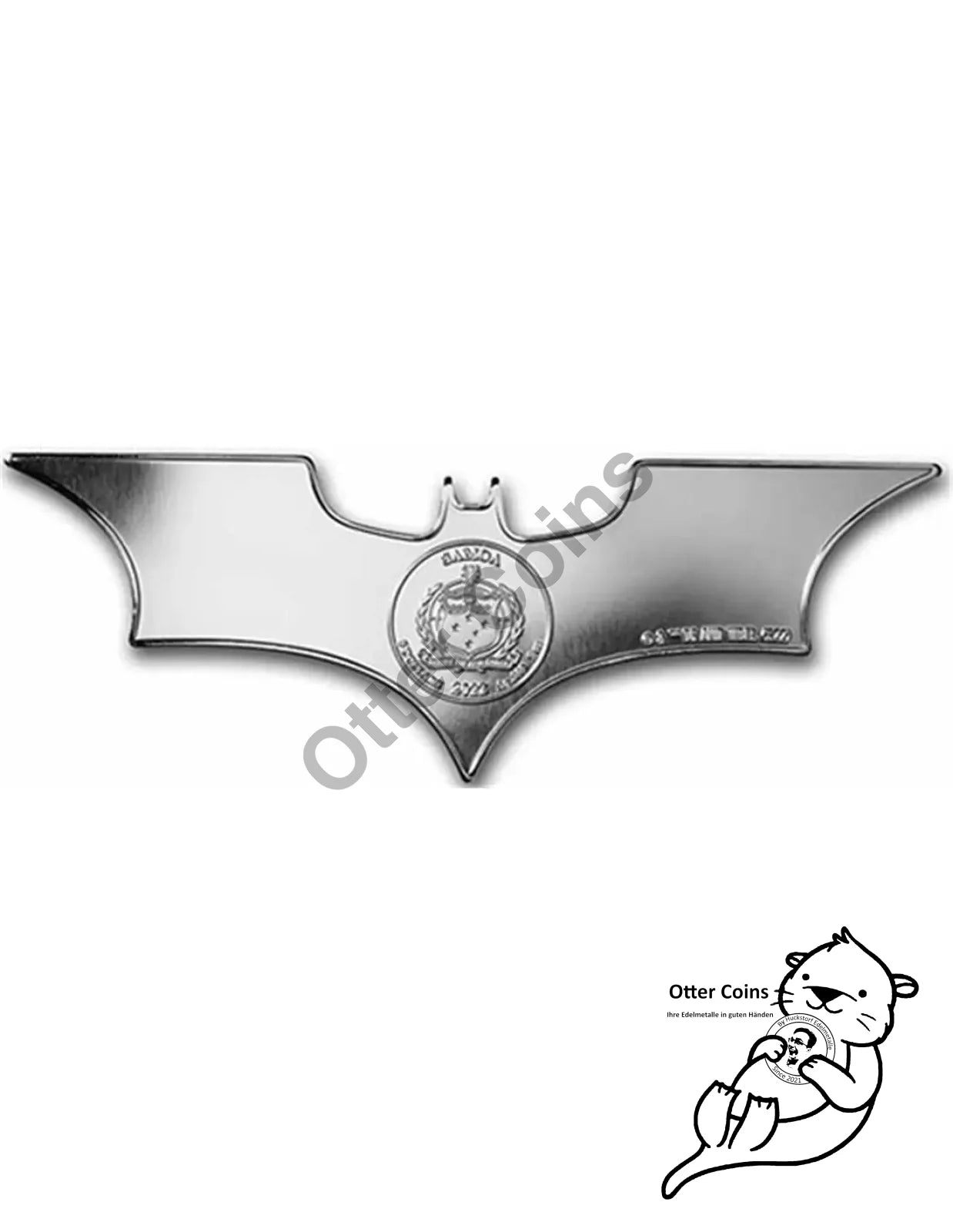 Batarang Batman BU Silbermünze Shaped Stacker 1oz 2022*