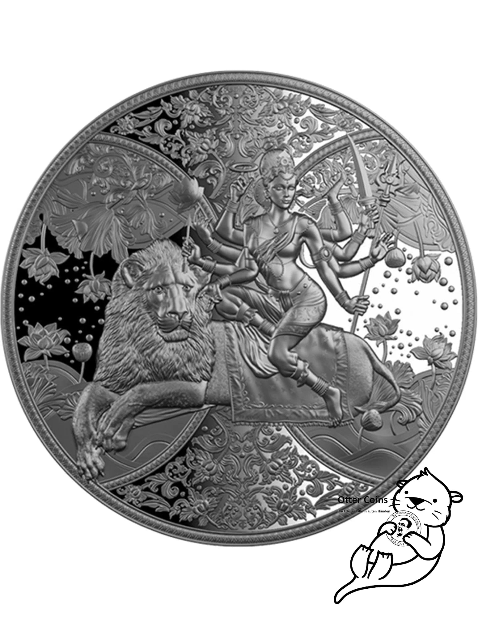 Durga Hindu 1oz Silbermünze 2023