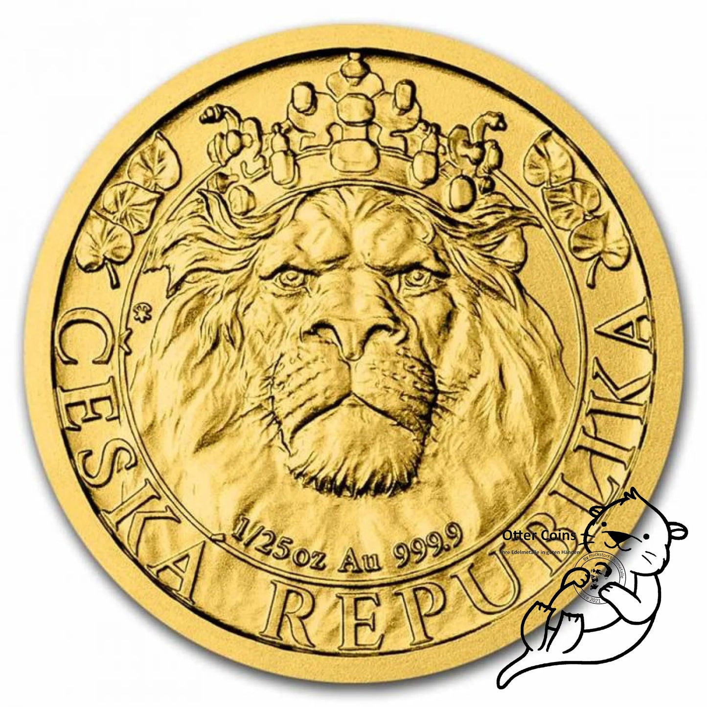Czech Lion 1/25 Oz Goldmünze 2022**