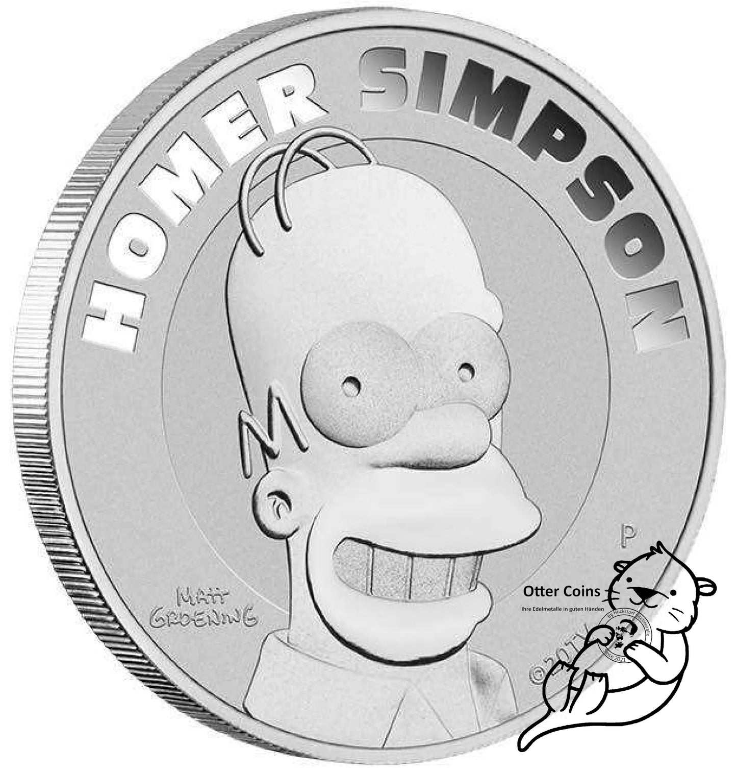 Homer Simpson 1 Oz Silbermünze 2022*