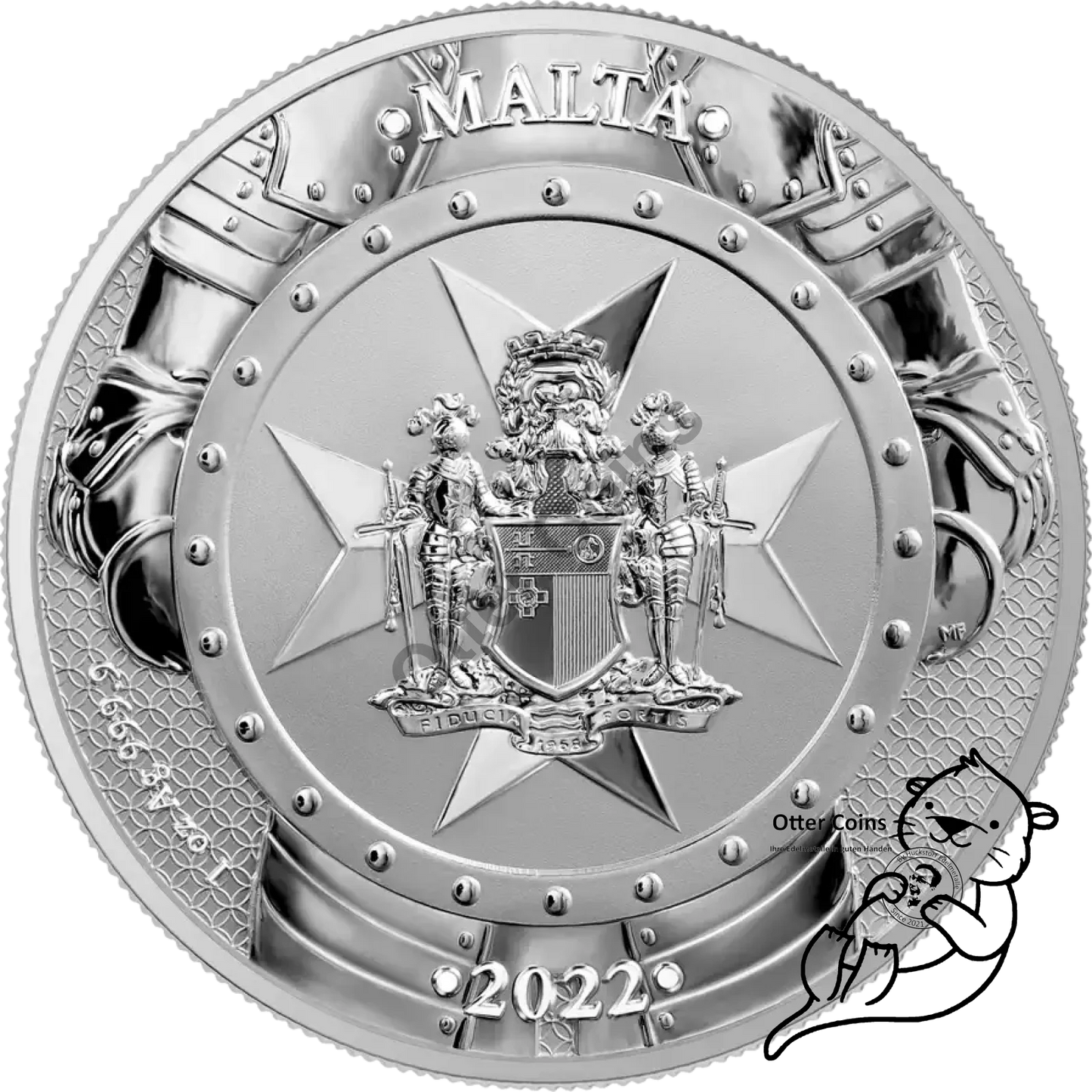 Knights of the Past Malta & Ottoman Soldat 1 oz 2022 Silber