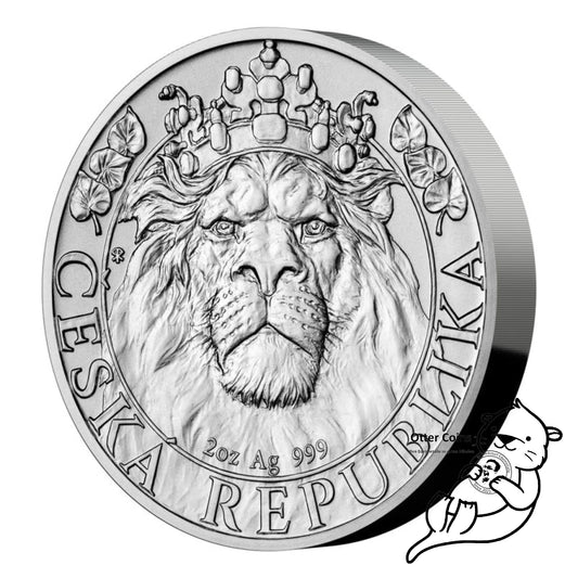 Czech Lion 2022 2 oz Silbermünze