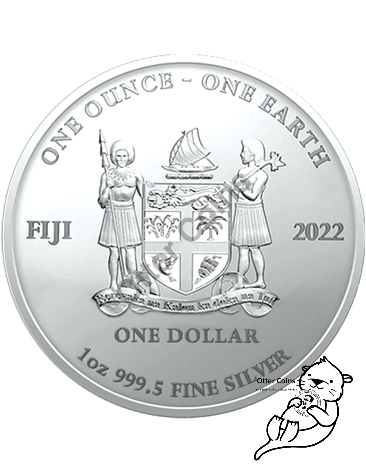 Fiji Earth 2022 1 oz Silbermünze Color