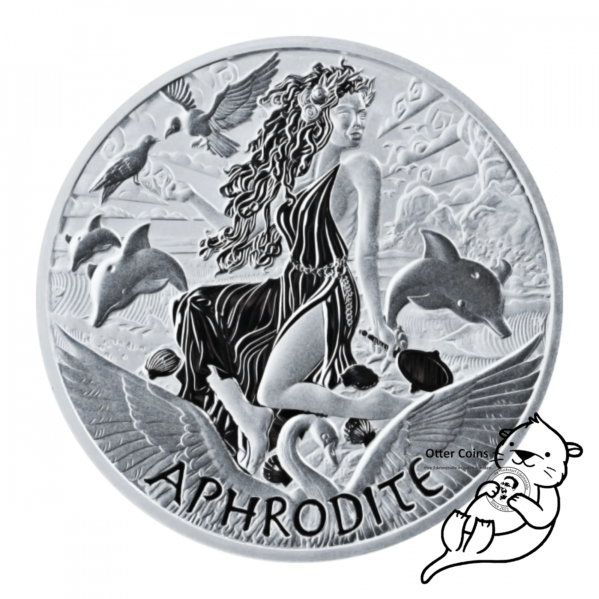 Gods of Olympus Aphrodite Silbermünze 1 oz 2022